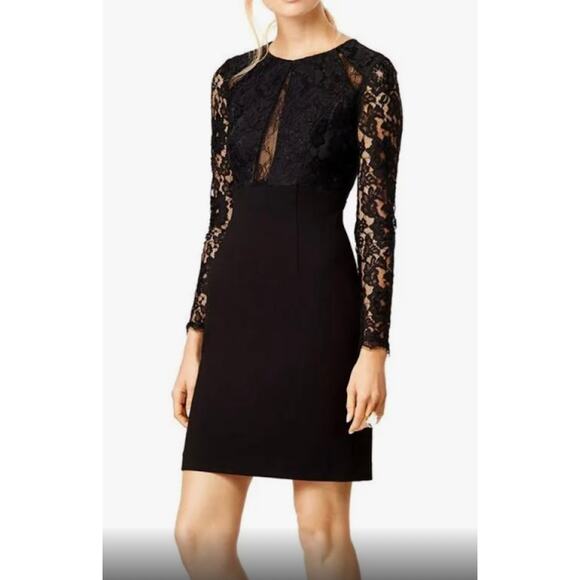 Monique Lhuillier Mesh Lace Mini Dress 4 - Picture 1 of 16